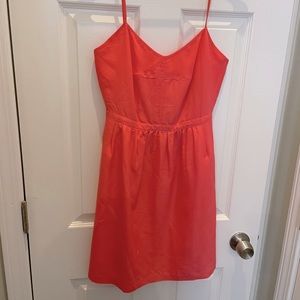 J. Crew pink spaghetti strap dress (size 0)